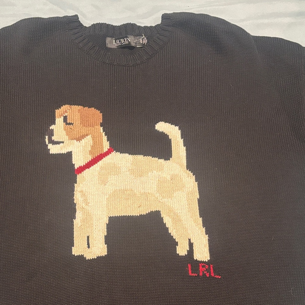 Lauren Ralph Lauren Brown Dog Sweater
